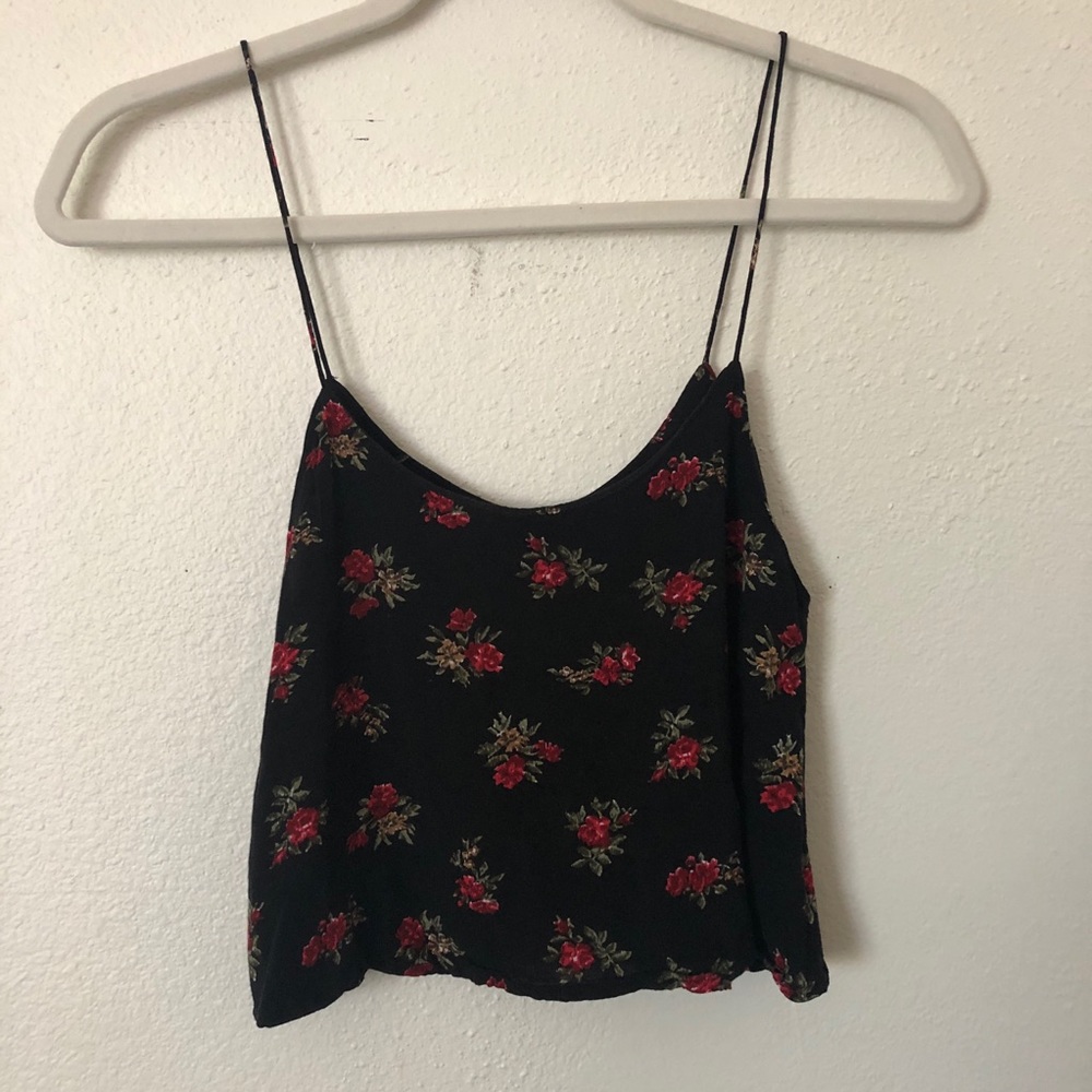 Brandy Melville Floral Crop Top
